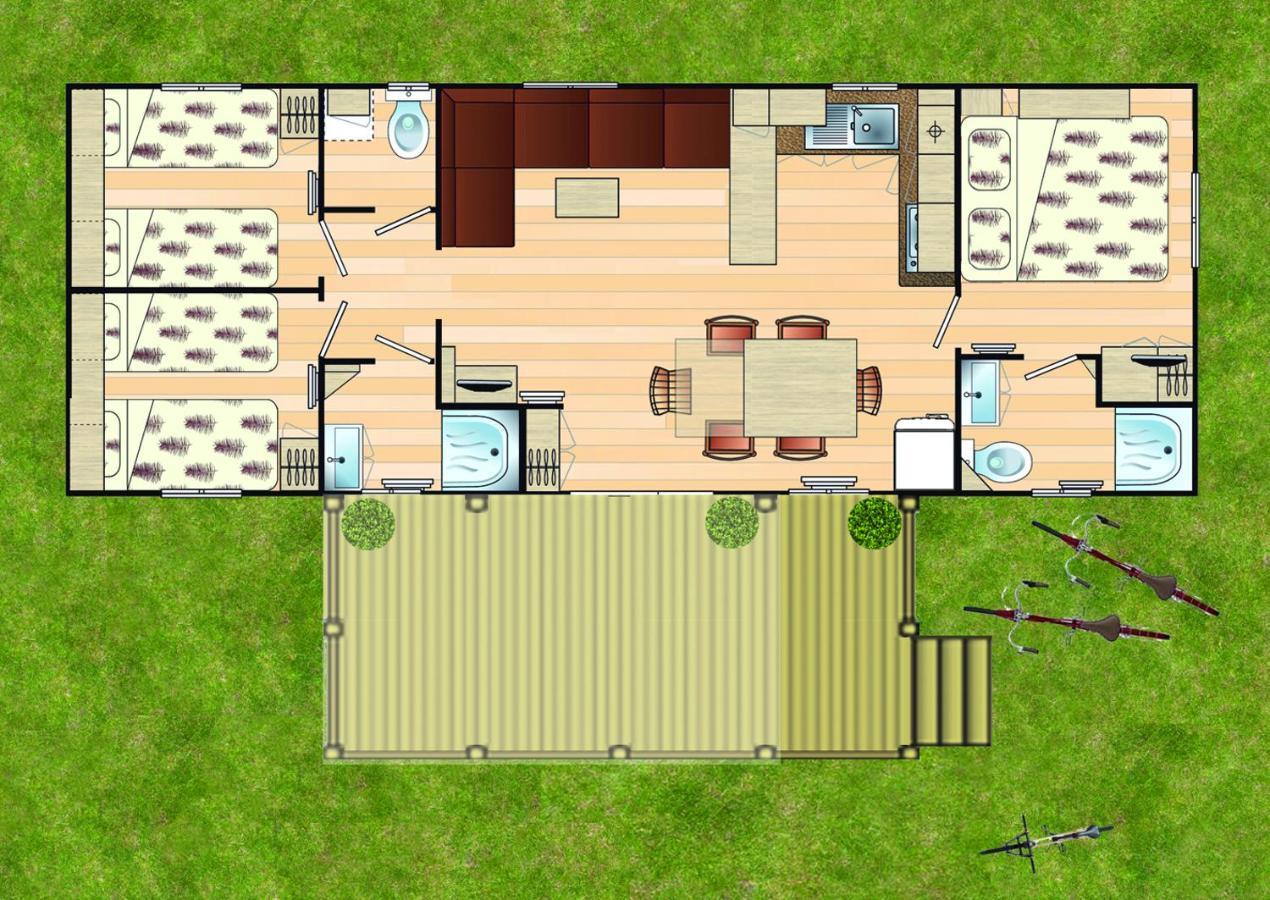 Kerlann 4 Etoiles Mobil Home 3 Chs 2 Sdb Pont Aven Finistere Exterior photo